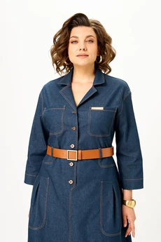 Платье 2354 синий джинс Svetlana Style