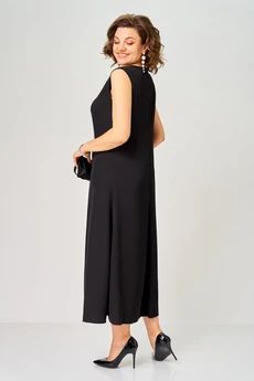 Костюм с платьем 2356 черный + белый Svetlana Style