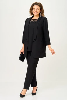 Костюм брючный 2362 черный Svetlana Style