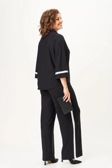 Костюм брючный 2365 черный блеск Svetlana Style
