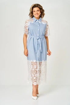 Платье 2373 голубой Svetlana Style