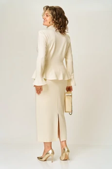 Костюм с юбкой 2376 черный Svetlana Style