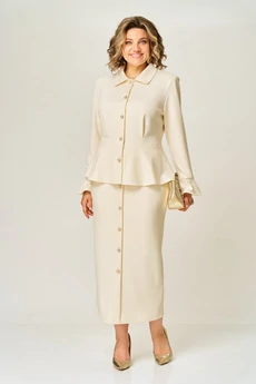 Костюм с юбкой 2376 черный Svetlana Style