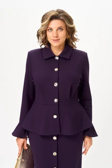 Костюм с юбкой 2376 фиолетовый Svetlana Style