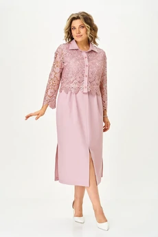 Костюм с платьем 2380 розовый Svetlana Style