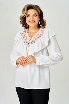Блузка 2386 молочный Svetlana Style