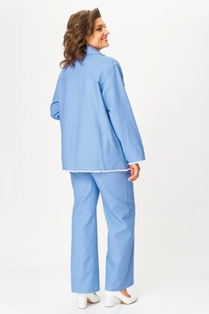 Костюм брючный 3016 голубой Svetlana Style