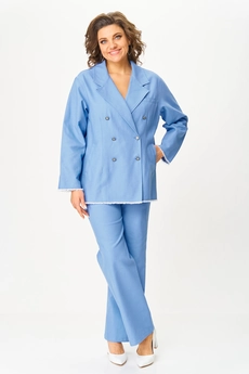 Костюм брючный 3016 голубой Svetlana Style