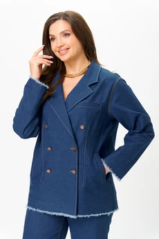 Костюм брючный 3016 синий джинс Svetlana Style