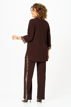 Костюм брючный 3017 шоколад Svetlana Style