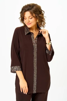 Костюм брючный 3017 шоколад Svetlana Style