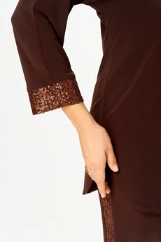 Костюм брючный 3017 темный шоколад Svetlana Style