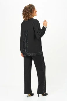 Костюм брючный 5029 черный Svetlana Style