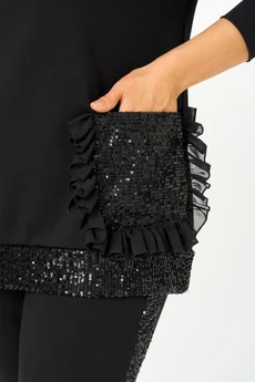 Костюм брючный 5029 черный Svetlana Style