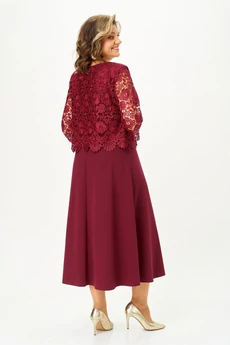 Платье 5039 бордовый Svetlana Style