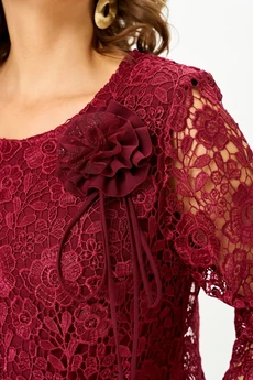 Платье 5039 бордовый Svetlana Style