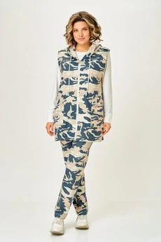 Костюм брючный 5041 камуфляж Svetlana Style