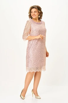 Платье 5042 розовый Svetlana Style