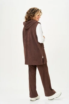 Костюм брючный 5044 коричневый Svetlana Style