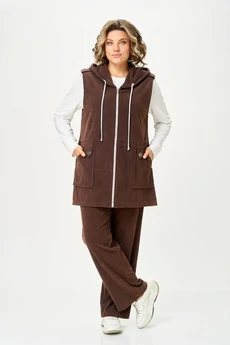 Костюм брючный 5044 коричневый Svetlana Style