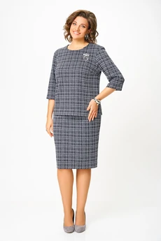 Костюм с юбкой 877 Swallow