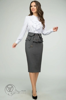 Юбка 1377 графит TEFFI Style