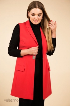 Жилет 1423 красный TEFFI Style
