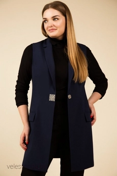 Жилет 1423 синий TEFFI Style