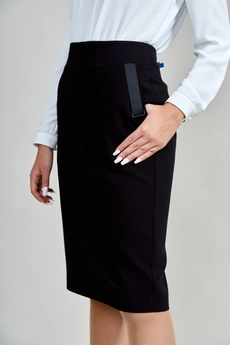 Юбка 1454 черный TEFFI Style