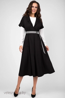 Платье 1462 черный TEFFI Style