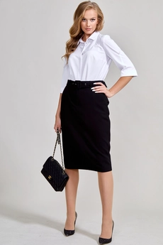 Юбка 1608 черный TEFFI Style