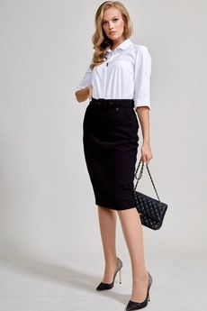 Юбка 1608 черный TEFFI Style