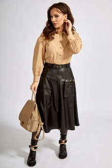 Юбка 1609 черный TEFFI Style