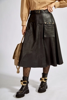 Юбка 1609 черный TEFFI Style