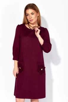 Платье 1401 винный ТАиЕР