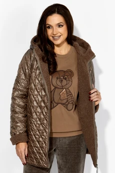 *Куртка 1408 тауп ТАиЕР