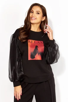 Костюм брючный 1412 черный ТАиЕР