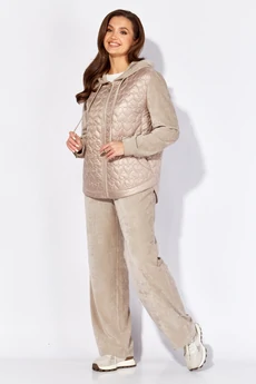 Костюм брючный 1416 жемчужный ТАиЕР