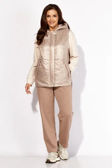 Костюм брючный 1417 пудра ТАиЕР