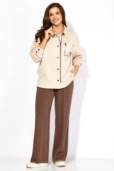 Костюм брючный 1419 бежевый ТАиЕР