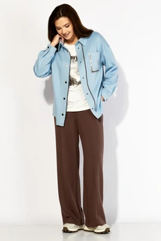 Костюм брючный 1419 голубой ТАиЕР