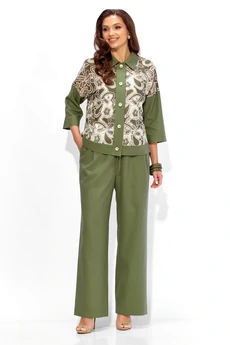 Костюм брючный 1437 олива ТАиЕР