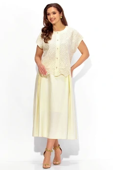 Костюм с юбкой 1441 молочный ТАиЕР