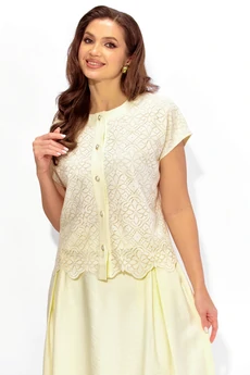 Костюм с юбкой 1441 молочный ТАиЕР