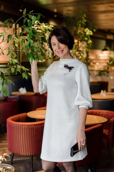 Платье 821 белый ТАиЕР
