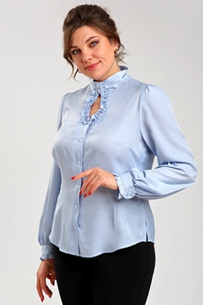 Блузка 62439 голубой Tair-Grand