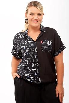 Блузка 62445 черный Tair-Grand