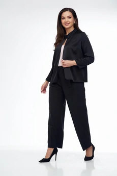 Блузка 25-261 черный ТАККА Плюс