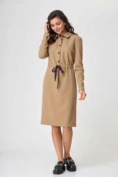 Платье 338 бежевый Talia Fashion