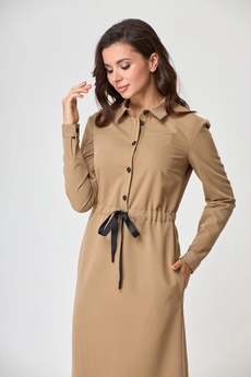 Платье 338 бежевый Talia Fashion